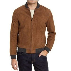 Men's Nordstrom Signature Suede Bomber Jacket